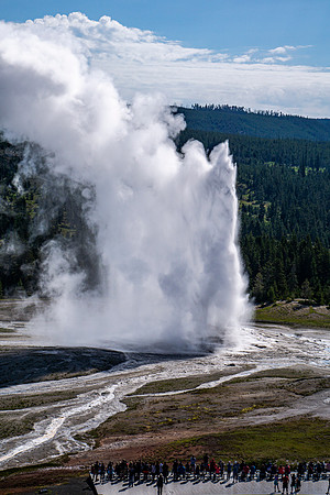 Old Faithful taken from the top of the INN - Yellowstone - 2016