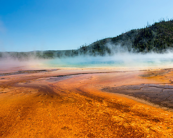 Grand Prismatic Spring at ground level