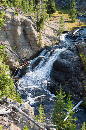 Little Gibbon Falls on the Gibbon River - Yellowstone National Park