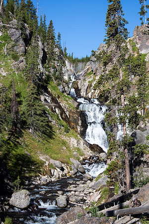 Mystic Falls and Little Firehole River - Yellowstone National Park