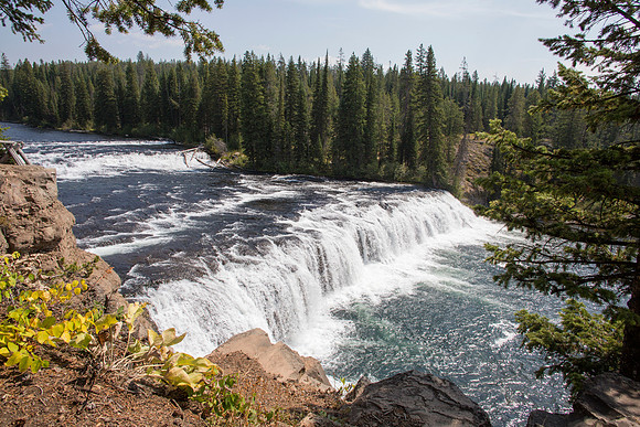 Cave Falls, 250 feet wide - Yellowstone National Park