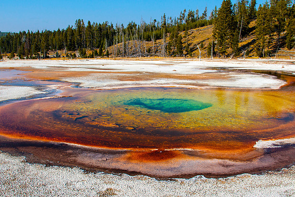 Chromatic Pool - Upper Geyser Basin - Yellowstone National Park