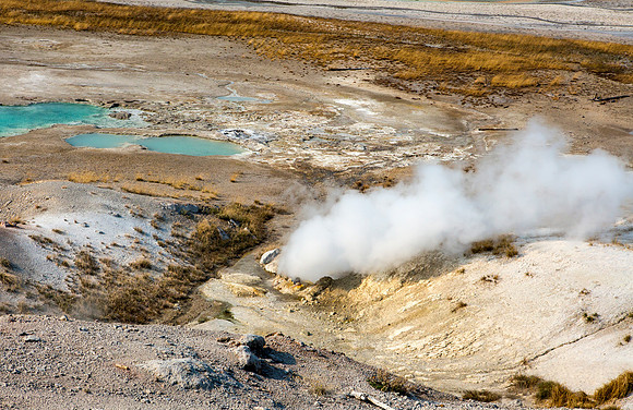 Black Growler Steam Vent - Norris Geyser Basin - Yellowstone National Park