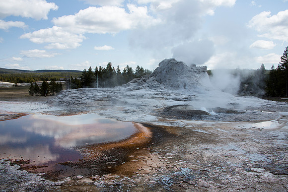 Tortoise Shell Spring - Castle Group - Yellowstone National Park