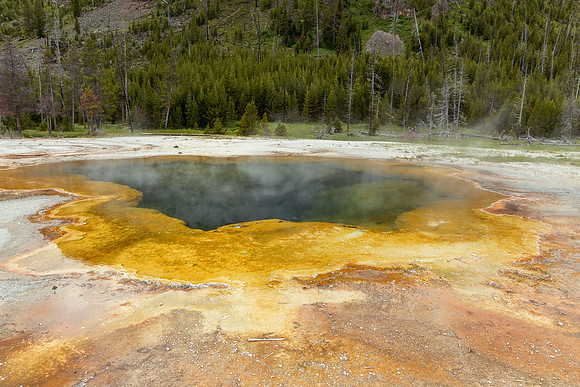 Emerald Pool on a sunny day - Black Sand Basin, Yellowstone NP