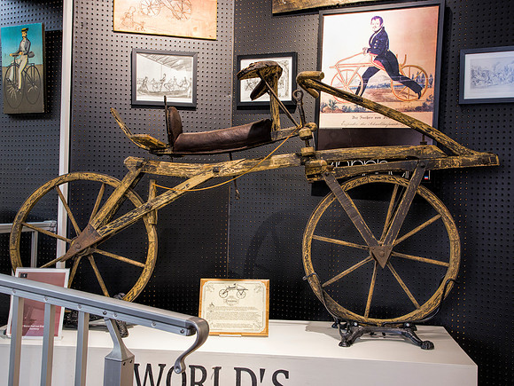 Draisenne Bicycle of 1816 - The Bicycle Museum of America
