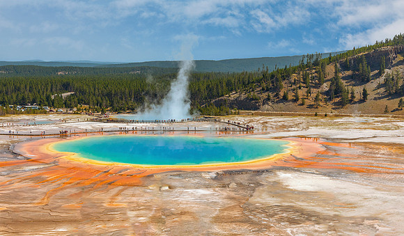 Grand Prismatic Spring from the Overlook
