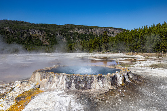Punch Bowl Spring - This spring is on the path from Daisy to Black Sand Basin - 2023