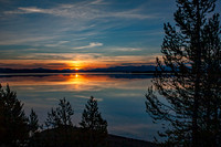 Sunset over Yellowstone Lake - 2009