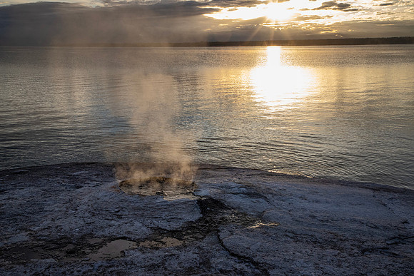 Sunrise Big Cone - West Thumb Geyser Basin - 2018