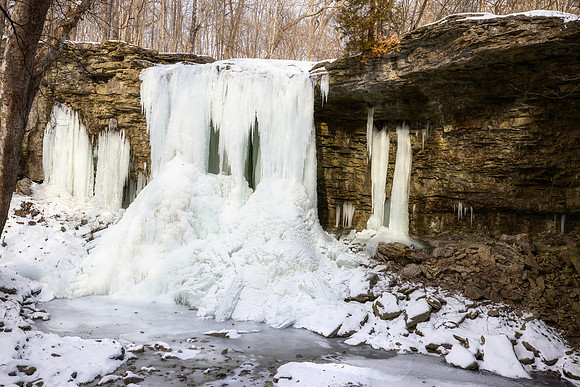 Charleston Falls in the winter - 2025